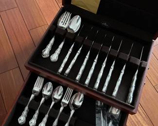 Wallace sterling Old Atlanta 8 piece set plus serving ware