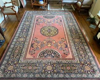 Hand-Knotted Wool Rug (98"W x 138"L)