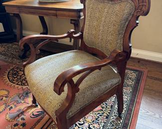 Antique Upholstered Armchair 
