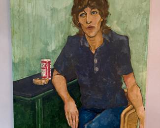 Original Oil on Canvas by Leslie Dunlap (38"H x 30"W)