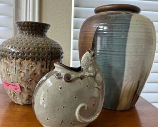 Various Pottery and Majolica Pieces