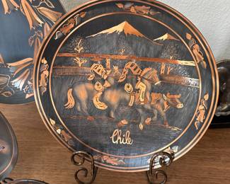 Chile Copper Etched Plate