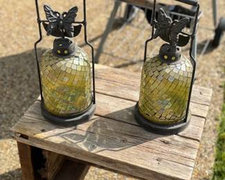 Butterfly Metal Candle Lanterns