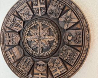 Wood Medallion Canada Wall Art