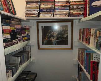 Books, cds, dvds, vhs and cassettes