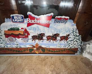 Beer advertising sign