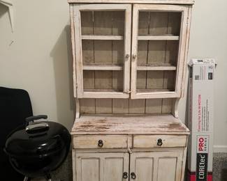 Weber grill, antique Hoosier 