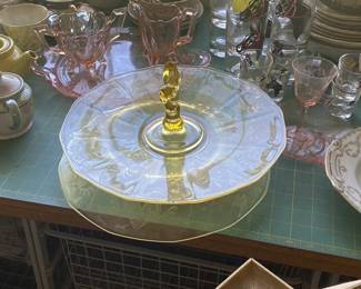 Yellow depression glass