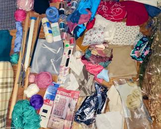 Knitting needles, sewing needles, dress making supplies!