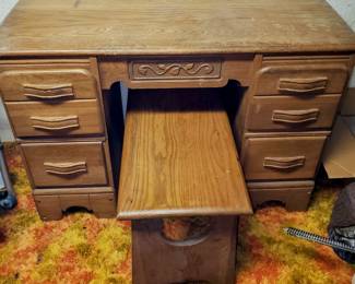 Vintage vanity table and stool!