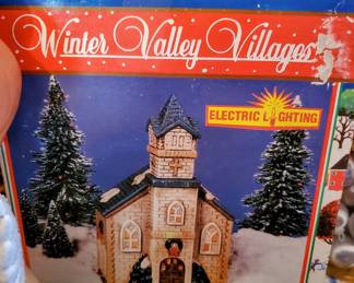 Winter Valley Villages Lightup church figurine!