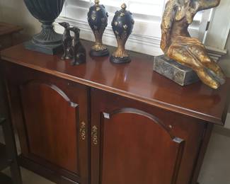 Cherry console cabinet...great condition!