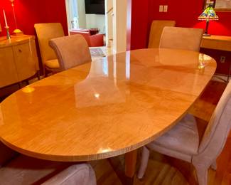 Custom Made Dinning Table And Chairs By Sheies Made in Italy 