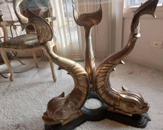1970s HEAVY PATINATED BRONZE--29" HIGH