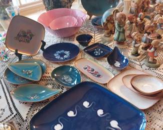 MCM " LEON STATHAM" SIGNED PAINTED ENAMEL OVER COPPER