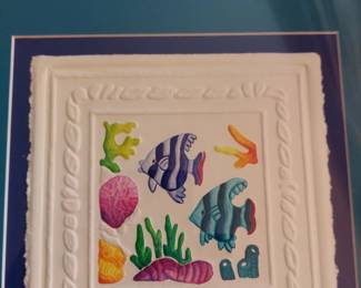 NUMBERED PICTURE BY JANE BILLMAN " SEA OF LIFE"..