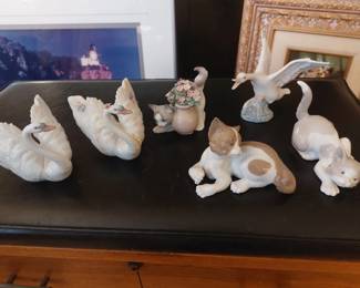 LLARDRO KITTYS AND SWANS