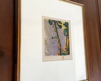 Gustav Baumann Cliff Dwellings Woodcut