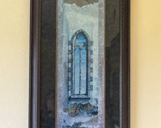 (2) framed Gothic prints