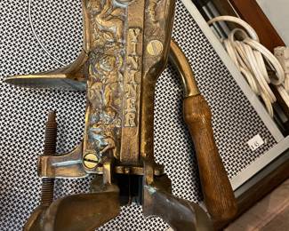 antique wine opener & 60s food warmers