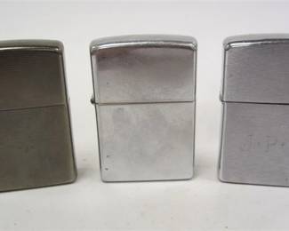 THREE ZIPPO LIGHTERS