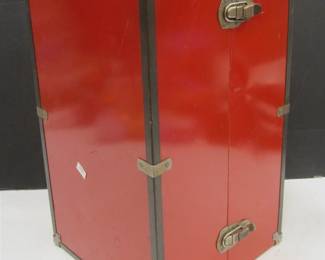 METAL DOLL WARDROBE TRUNK
