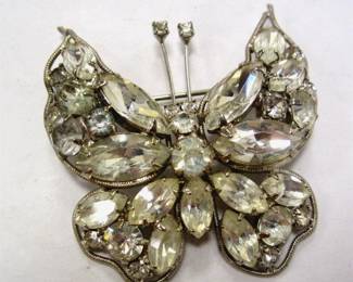 AS IS LA ROCO BUTTERFLY PIN.  CORROSION ON ONE WING