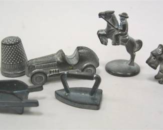 METAL MONOPOLY GAME PIECES