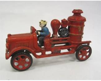CAST IRON TOY FIRE ENGINE
