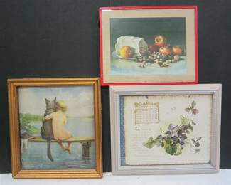 THREE VINTAGE PRINTS