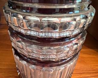 Val Saint Lambert crystal vase from Belgium