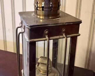 Brass oil lantern