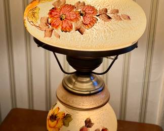 Vintage hurricane lamp