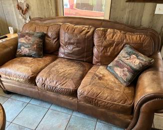 Leather sofa