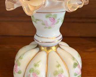 Fenton hand painted vases