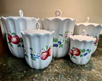 Corelle "Chutney" canister set