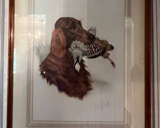 Framed lithographs signed by Boris Riab