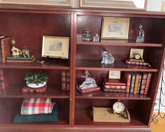 Double Book Case, Leather bound books, Art 