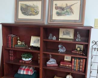 Double Book Case, Leather bound books, Art 