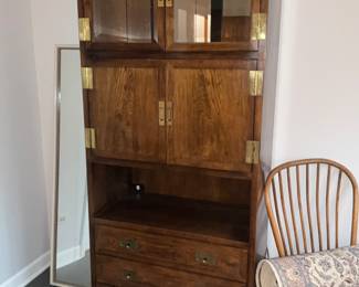 Henredon, Campaign Style  Cabinet 