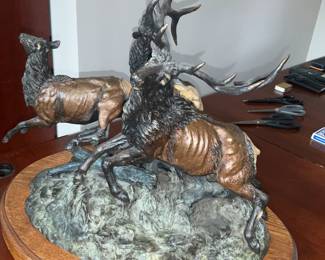 Badlands Elk, By J. Contway