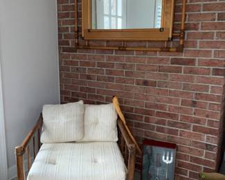 Lane furniture, Bamboo mirror, Bamboo Chair 