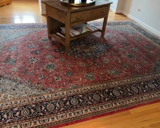 12'10"x 9'8".  Area rug