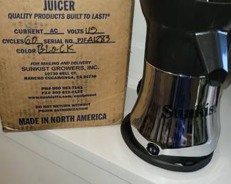 Sunkist, Pro Series, Juicer
 New, never used. 