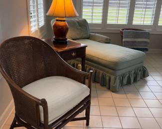 Henredon Chair, Side tables, Chaise Louge 