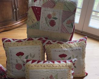 Pottery Barn, King Comforter and pillows