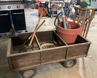 Yard , Cart, Wood Wagon 