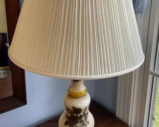 Vintage floral lamp.