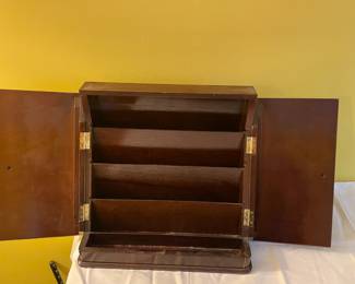 Bombay Co. wooden desktop file/letter mini desktop.