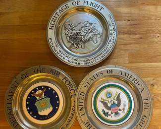 Memorial plate chargers.